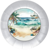 ROUND Digital Graphic Design BEACH SCENE 1 Sublimation PNG SVG Beach House Sign KITCHEN Wall Art Decor Wreath Design Gift Crafters Delight HAPPY CRAFTING {{ JAMsCraftCloset }}
