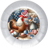 ROUND Digital Graphic Design FOURTH OF JULY HEN Sublimation PNG SVG Lake House Sign Farmhouse Country Home Cabin KITCHEN Wall Art Decor Wreath Design Gift Crafters Delight HAPPY CRAFTING {{ JAMsCraftCloset }}