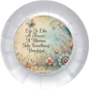 ROUND Digital Graphic Design LIFE IS LIKE A FLOWER Floral Wedding Gift First Home Sublimation Decoupage PNG SVG Country Farmhouse Home Decor Wall Art Shelf Sitter Gift Crafters Delight - JAMsCraftCloset
