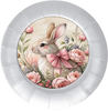 ROUND Digital Graphic Design EASTER BUNNY PINK BOW Sublimation PNG SVG Country Farmhouse Home Decor Sign Holiday Decor Wall Art Decor Wreath Design Gift Crafters Delight - JAMsCraftCloset