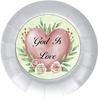 ROUND DIGITAL Graphic Design GOD IS LOVE Sublimation PNG SVG Country Farmhouse Home Decor Sign Shelf Sitter Wall Art Decor Wreath FAITH Design Gift Crafters Delight - JAMsCraftCloset