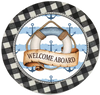 ROUND Digital Graphic Design NAUTICAL WELCOME ABOARD Sublimation PNG SVG BOAT DECOR Home Decor Wall Art Decor Gift Crafters Delight - JAMsCraftCloset