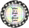 ROUND DIGITAL Graphic Design WISHES FOR A BLESSED EASTER Sublimation PNG SVG Country Farmhouse Home Decor Sign Shelf Sitter Wall Art Decor Wreath EASTER Design Gift Crafters Delight - JAMsCraftCloset