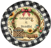 ROUND Digital Graphic Design EVERYTHING IS BEAUTIFUL Sublimation PNG SVG Country Farmhouse Home Decor Sign Wall Art Decor Wreath Design Gift Crafters Delight - JAMsCraftCloset