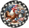 ROUND Digital Graphic Design FOURTH OF JULY HEN Sublimation PNG SVG Lake House Sign Farmhouse Country Home Cabin KITCHEN Wall Art Decor Wreath Design Gift Crafters Delight HAPPY CRAFTING {{ JAMsCraftCloset }}