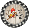 ROUND Digital Graphic Design COCK-A-DOODLE-DO 3 Sublimation PNG SVG Lake House Sign Farmhouse Country Home Cabin KITCHEN Wall Art Decor Wreath Design Charger Plates Gift Idea Crafters Delight HAPPY CRAFTING {{ JAMsCraftCloset }}