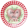 ROUND DIGITAL Graphic Design GOD IS LOVE Sublimation PNG SVG Country Farmhouse Home Decor Sign Shelf Sitter Wall Art Decor Wreath FAITH Design Gift Crafters Delight - JAMsCraftCloset