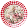 ROUND Digital Graphic Design EASTER BUNNY PINK BOW Sublimation PNG SVG Country Farmhouse Home Decor Sign Holiday Decor Wall Art Decor Wreath Design Gift Crafters Delight - JAMsCraftCloset