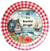 ROUND Digital Graphic Design LIFE IS A BEAUTIFUL STRUGGLE Beach Theme Sublimation PNG SVG Country Farmhouse Home Decor Sign Wall Art Decor Wreath Design Gift Crafters Delight - JAMsCraftCloset