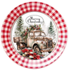 ROUND Digital Graphic Design  MERRY CHRISTMAS OLD TRUCK - CHRISTMAS DESIGN PNG-JPEG-PDF-SVG-Decoupage-Sublimation Design Graphic Country Farmhouse Home Decor HOLIDAY Decor Gift Crafters Delight - JAMsCraftCloset