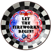 ROUND Digital Graphic Design LET THE FIREWORKS BEGIN Sublimation PNG SVG Country Farmhouse Home Decor Sign PATRIOTIC Fourth of July Wall Art Decor Wreath Design Gift Crafters Delight - JAMsCraftCloset