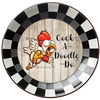 ROUND Digital Graphic Design COCK-A-DOODLE-DO 3 Sublimation PNG SVG Lake House Sign Farmhouse Country Home Cabin KITCHEN Wall Art Decor Wreath Design Charger Plates Gift Idea Crafters Delight HAPPY CRAFTING {{ JAMsCraftCloset }}