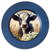 ROUND Digital Graphic Design COW WITH DAISIES Floral Wedding Gift First Home Sublimation Decoupage PNG SVG Country Farmhouse Home Kitchen Decor Wall Art Shelf Sitter Gift Crafters Delight - JAMsCraftCloset
