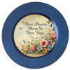 ROUND Digital Graphic Design WHERE FLOWERS BLOOM SO DOES HOPE Floral Wedding Gift First Home Sublimation Decoupage PNG SVG Country Farmhouse Home Decor Wall Art Shelf Sitter Gift Crafters Delight - JAMsCraftCloset