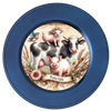 ROUND Digital Graphic Design FARM LIFE - COW PIGS BIRD Floral Wedding Gift First Home Sublimation Decoupage PNG SVG Country Farmhouse Home Kitchen Decor Wall Art Shelf Sitter Gift Crafters Delight - JAMsCraftCloset