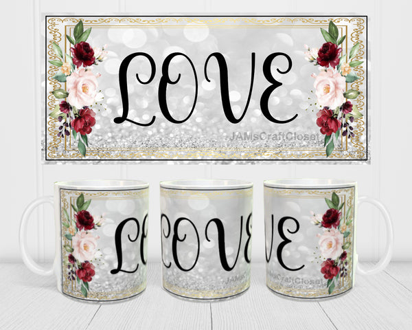 MUG Coffee Full Wrap Sublimation Digital Graphic Design Download LOVE 3 SVG-PNG Crafters Delight {{ JAMsCraftCloset }}