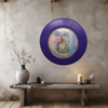 PLATE CHARGER PURPLE PLASTIC ROUND Decoupaged Hand Painted Upcycled Repurposed Wall Art NOTHING SMELLS BETTER THAN THE PERSON YOU LOVE Home Decor Wall Art Gift - JAMsCraftCloset