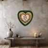 Valentine Heart-Shaped Green Tin Wall Art Handmade Hand Painted Love Saying - YOU ARE STILL THE ONE Holiday Decoration LOVE Gift Idea Crafters Delight - JAMsCraftCloset