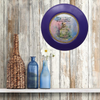 PLATE CHARGER PURPLE PLASTIC ROUND Decoupaged Hand Painted Upcycled Repurposed Wall Art NOTHING SMELLS BETTER THAN THE PERSON YOU LOVE Home Decor Wall Art Gift - JAMsCraftCloset