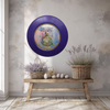 PLATE CHARGER PURPLE PLASTIC ROUND Decoupaged Hand Painted Upcycled Repurposed Wall Art NOTHING SMELLS BETTER THAN THE PERSON YOU LOVE Home Decor Wall Art Gift - JAMsCraftCloset