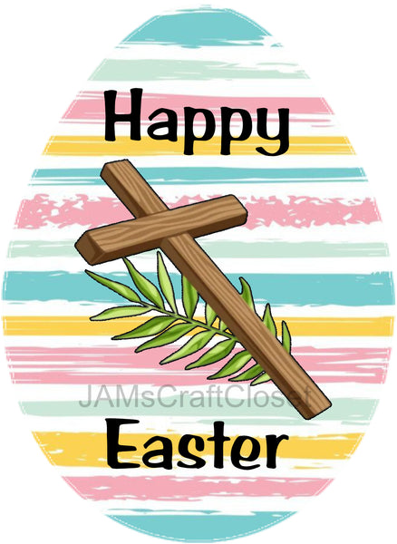 EASTER EGG 3 - HAPPY EASTER Digital Graphic Design SVG-PNG-JPEG Download Holiday Decor Wall Art Home Decor Sublimation Design Crafters Delight {{ JAMsCraftCloset }}