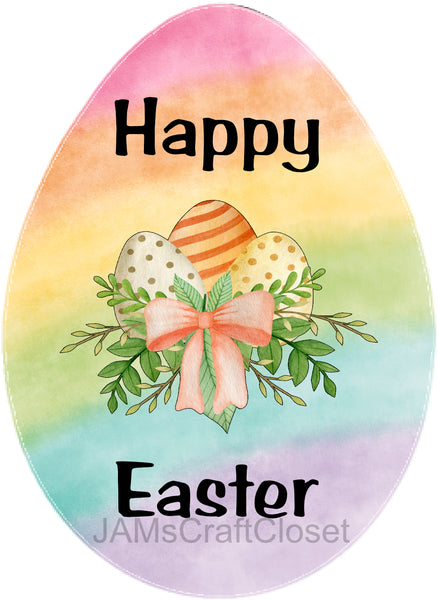 EASTER EGG 5 - HAPPY EASTER Digital Graphic Design SVG-PNG-JPEG Download Holiday Decor Wall Art Home Decor Sublimation Design Crafters Delight {{ JAMsCraftCloset }}