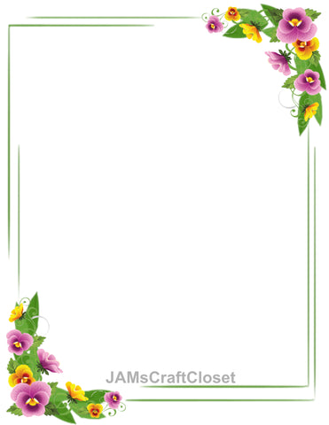 FRAME 12 Borders and Frames PNG Clipart Unique One Of A Kind Page Elegant Artistic Floral Country Colorful Decorative Borders Graphic Designs Crafters Delight - Digital Graphic Designs - JAMsCraftCloset