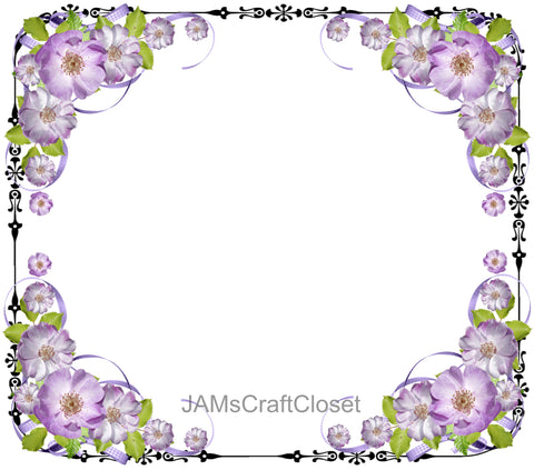 FRAME 19 Borders and Frames PNG Clipart Unique One Of A Kind Page Elegant Artistic Floral Country Colorful Decorative Borders Graphic Designs Crafters Delight - Digital Graphic Designs - JAMsCraftCloset