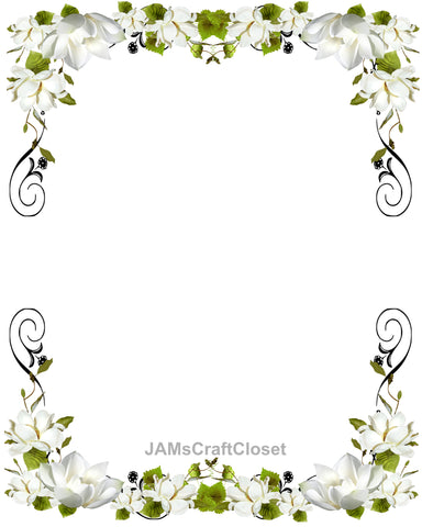 FRAME 27 Borders and Frames PNG Clipart Unique One Of A Kind Page Elegant Artistic Floral Country Colorful Decorative Borders Graphic Designs Crafters Delight - Digital Graphic Designs - JAMsCraftCloset