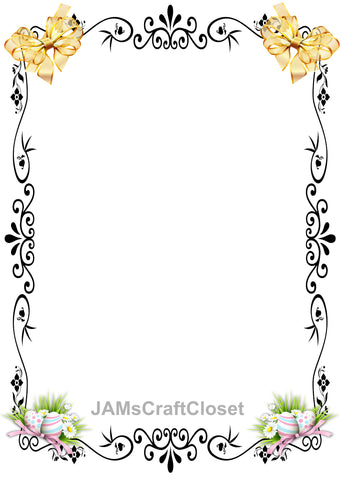 FRAME 36 Borders and Frames PNG Clipart Unique One Of A Kind Page Elegant Artistic Floral Country Colorful Decorative Borders Graphic Designs Crafters Delight - Digital Graphic Designs - JAMsCraftCloset