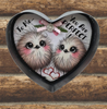 Valentine Heart-Shaped Tin Wall Art Handmade Hand Painted Love Saying - TO ME YOU ARE PERFECT Holiday Decoration Gift Idea Crafters Delight {{ JAMsCraftCloset }}
