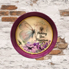 Cake Pan Round Purple WISHING YOU HAPPINESS Butterfly LOVE Wall Art Handmade Hand Painted Repurposed Upcycled Wedding Wedding Gift Idea - JAMsCraftCloset