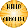 ROUND Digital Graphic Design HELLO SUNSHINE Sublimation PNG SVG Lake House Sign Farmhouse Country Home Cabin Workshop Man Cave Wall Art Wreath Design Gift Crafters Delight HAPPY CRAFTING {{ JAMsCraftCloset }}