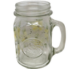 Mugs Mason Jar Drinking Jar Hand Painted Floral Aqua Yellow Purple Pink Blue Golden Harvest Unique Gift Idea {{ JAMsCraftCloset }}