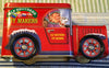 Tin Vintage Tin Box Company Design Elf Brothers Toy Makers Delivery Train Truck Collectible Gift Idea {{ JAMsCraftCloset }}