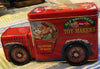 Tin Vintage Tin Box Company Design Elf Brothers Toy Makers Delivery Train Truck Collectible Gift Idea {{ JAMsCraftCloset }}