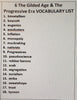 US History 6 THE GILDED AGE AND THE PROGRESSIVE ERA Teacher Resource Supplemental Vocabulary Activities Industrial Revolution-Big Business-Gilded Age-Jim Crow-Progressive Era-Child Labor --FREE Activities Included {{ JAMsCraftCloset }}