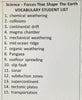 Science FORCES THAT SHAPE THE EARTH Teacher Resource Supplemental Vocabulary Activities-Earthquakes-Faults-Volcanoes-Hurricanes-Mid-Atlantic Ridge-Plate Tectonics-Pangaea-Physical Weathering-Continental Drift-FREE Activities Included {{ JAMsCraftCloset }}