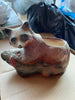 Vintage CERAMIC RACCOON FLOWER POT - Handmade - Used/Preowned - 1960s or before - Retro Style - Collectible - Home Decor - Gift for the Animal Lover or Gardener - JAMsCraftCloset