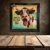 Wood Wall Art Plaque WHAT DO YOU MEAN YOU NEED MORE MILK Funny Cow Square Decoupaged Kitchen Home Decor Gift Idea Positive Saying - JAMsCraftCloset