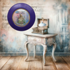 PLATE CHARGER PURPLE PLASTIC ROUND Decoupaged Hand Painted Upcycled Repurposed Wall Art NOTHING SMELLS BETTER THAN THE PERSON YOU LOVE Home Decor Wall Art Gift - JAMsCraftCloset