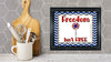 TUMBLER Full Wrap Sublimation Digital Graphic Design PATRIOTIC DESIGNS FROM BUNDLE 2 Download FREEDOM ISNT FREE SVG-PNG Patio Porch Decor Gift Picnic Crafters Delight {{ JAMsCraftCloset }}