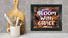 TUMBLER Full Wrap Sublimation Digital Graphic Design Vibrant Floral FROM BUNDLE 2 Faith Design Download BLOOM WITH GRACE SVG-PNG Patio Porch Decor Gift Picnic Crafters Delight {{ JAMsCraftCloset }}