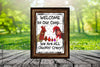 Garden Flag Digital Design Sublimation Chickens Graphic SVG-PNG-JPEG Download WELCOME TO OUR COOP Crafters Delight {{ JAMsCraftCloset }}
