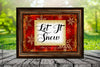 TUMBLER Full Wrap Sublimation Digital Graphic Design Download LET IT SNOW SVG-PNG Kitchen Christmas Design Patio Porch Decor Gift Crafters Delight {{ JAMsCraftCloset }}