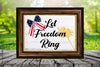 TUMBLER Full Wrap Sublimation Digital Graphic Design PATRIOTIC DESIGNS FROM BUNDLE 1 Download LET FREEDOM RING SVG-PNG Patio Porch Decor Gift Picnic Crafters Delight {{ JAMsCraftCloset }}