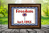 TUMBLER Full Wrap Sublimation Digital Graphic Design PATRIOTIC DESIGNS FROM BUNDLE 2 Download FREEDOM ISNT FREE SVG-PNG Patio Porch Decor Gift Picnic Crafters Delight {{ JAMsCraftCloset }}