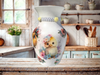 Glass VASE Decoupaged EASTER CHICKS Holiday Decor Wedding Decor Shelf Sitter Vase Shabby Chic Victorian BoHo Decor Gift Idea - JAMsCraftCloset