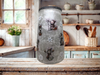 Glass VASE Decoupaged CHRISTMAS SNOWMEN POINSETIAS Shelf Sitter Country Farmhouse Shabby Chic Victorian BoHo Decor Holiday Decor Gift Idea - JAMsCraftCloset