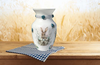 Glass VASE Decoupaged EASTER BUNNIES WITH BASKET AND EGGS Holiday Decor Wedding Decor Shelf Sitter Vase Shabby Chic Victorian BoHo Decor Gift Idea - JAMsCraftCloset